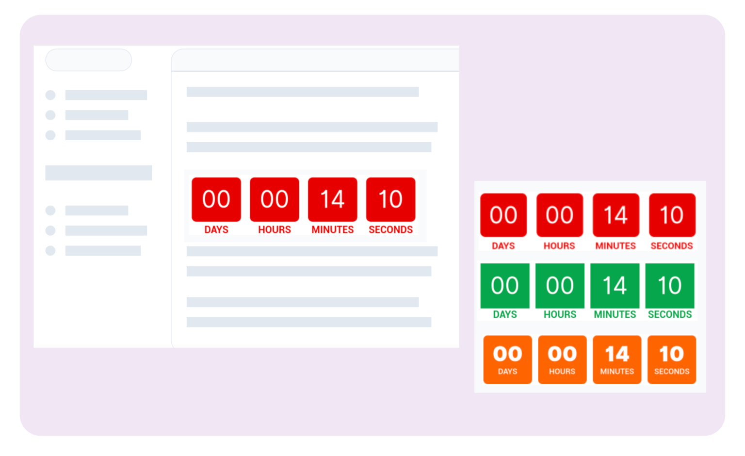 Apresly feature example: Evergreen countdowns